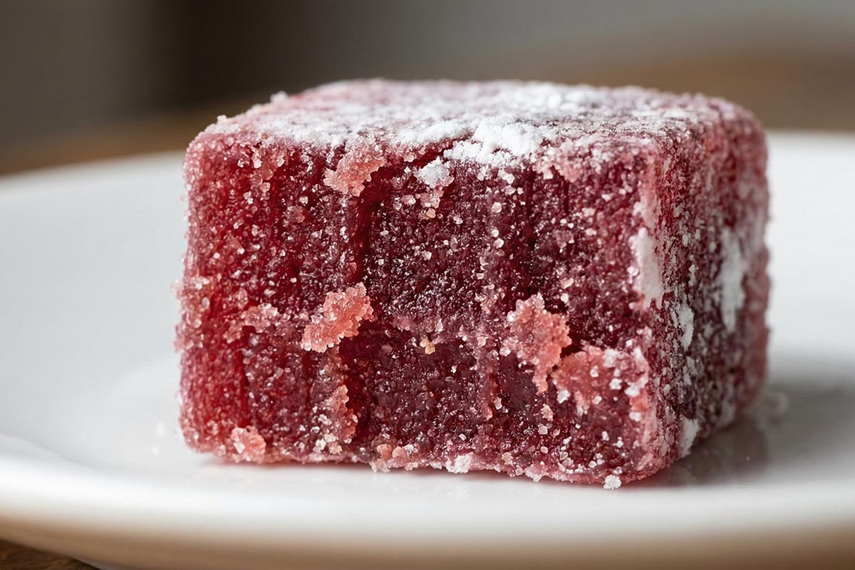 Pâte de fruit showing grainy texture problem