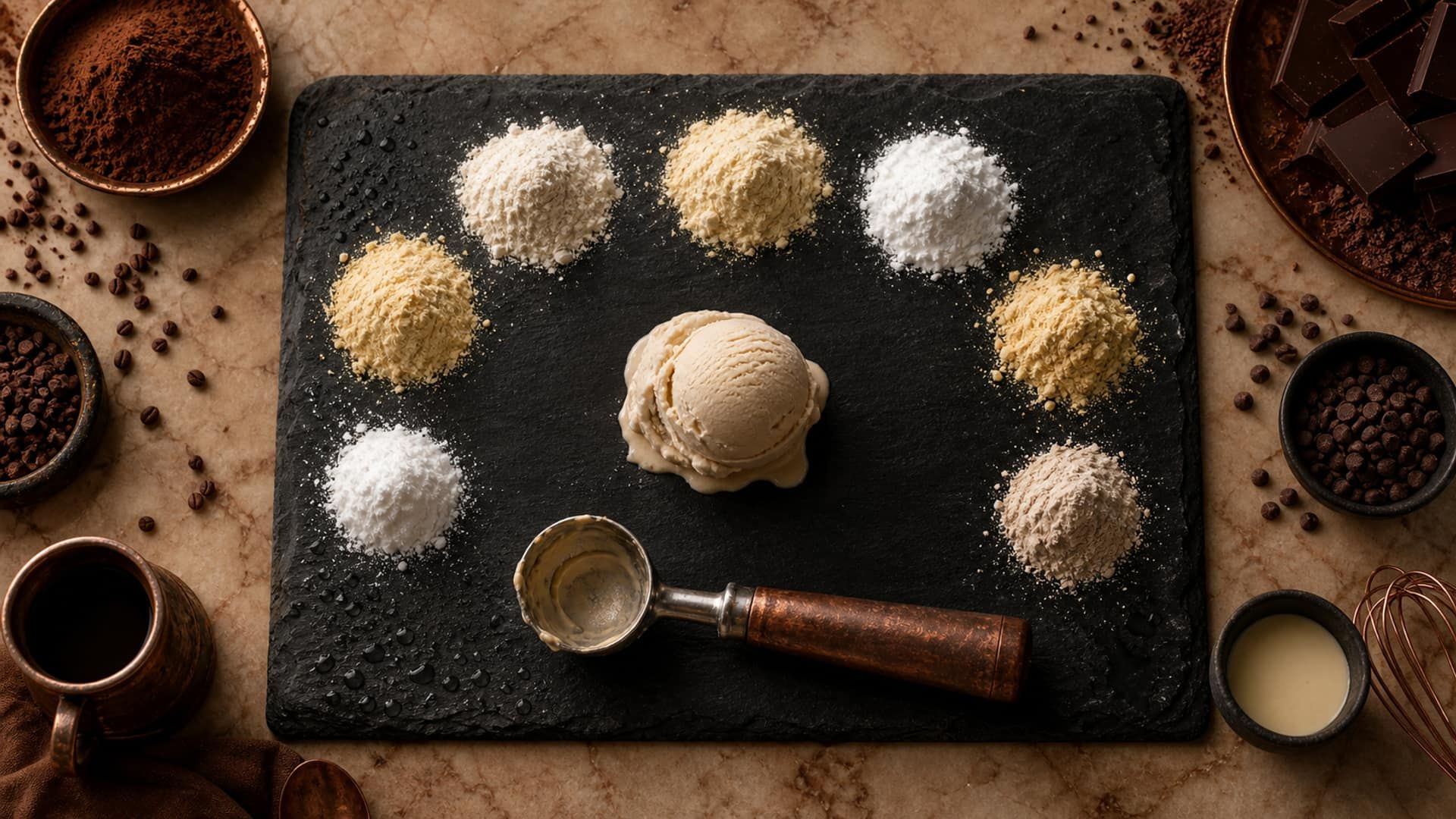 Smooth, perfectly textured ice cream showing the result of correct stabilizer selection