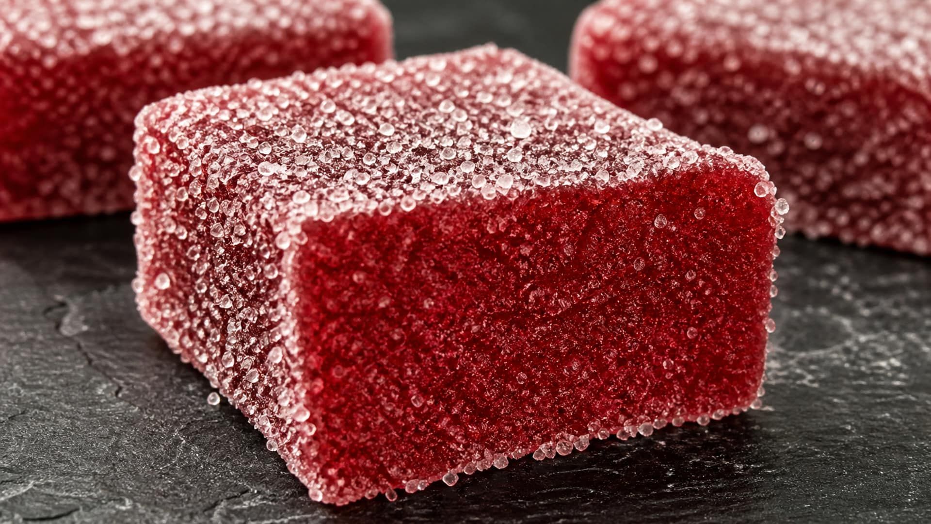 Pâte de fruit showing grainy texture problem